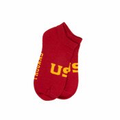 USC Trojans Cardinal Big Logo Low Cut Socks